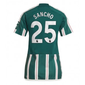 Manchester United Jadon Sancho #25 Bortatröja Kvinnor 2023-24 Kortärmad